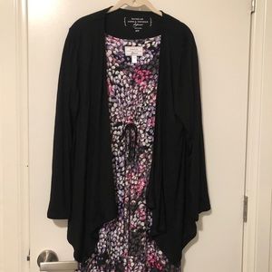 Carole Hochman Petite Abstract Hydrangea Maxi Lounge Set Sz LP